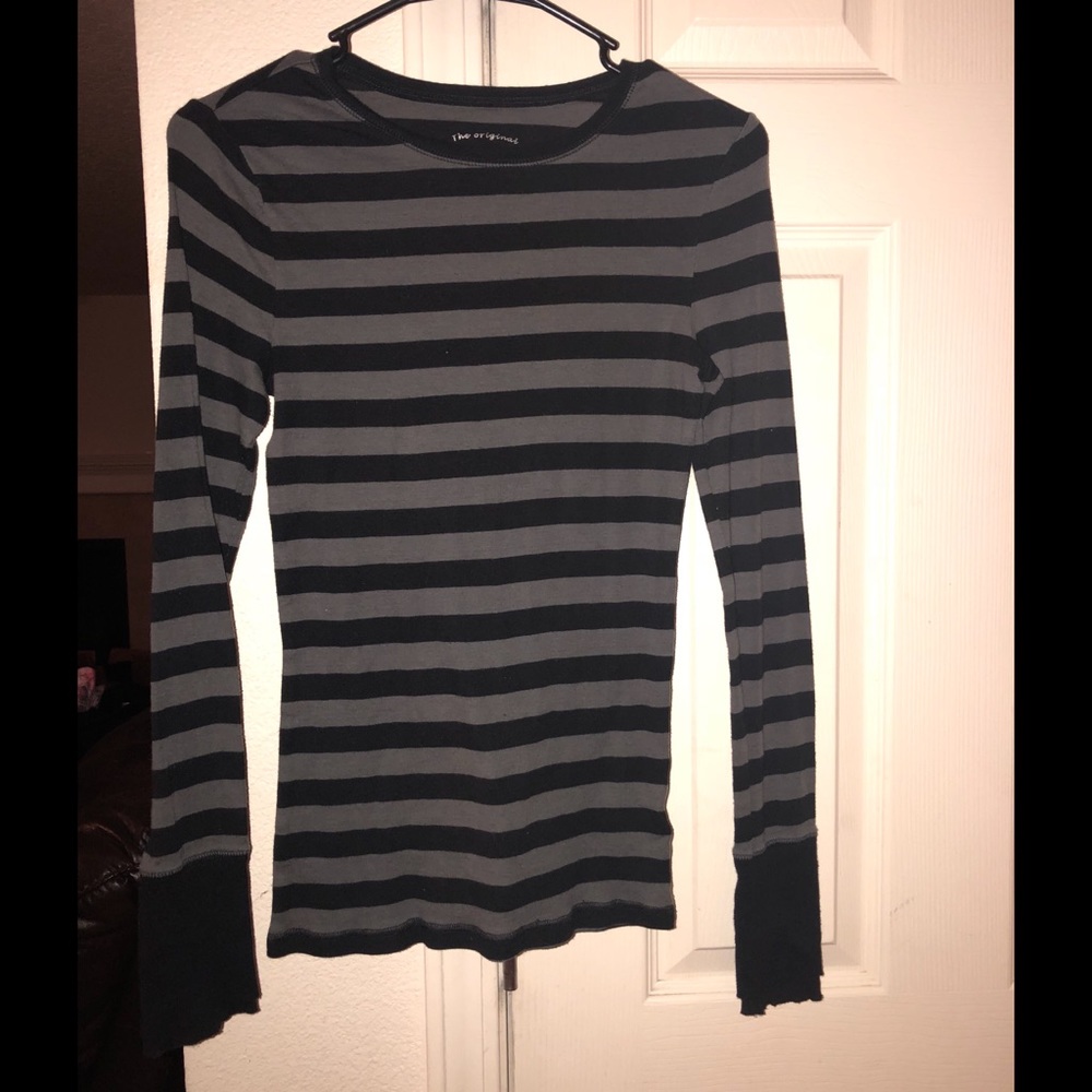 Arizona long sleeve shirt black and grey stripes
